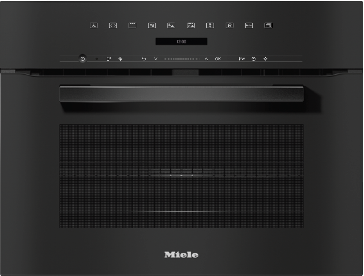 Компактный духовой шкаф с СВЧ Miele H 7240 BM OBSW