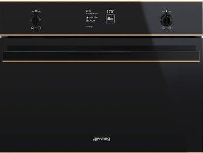  Компактный духовой шкаф с микроволновой печью Smeg SF4603MCNR