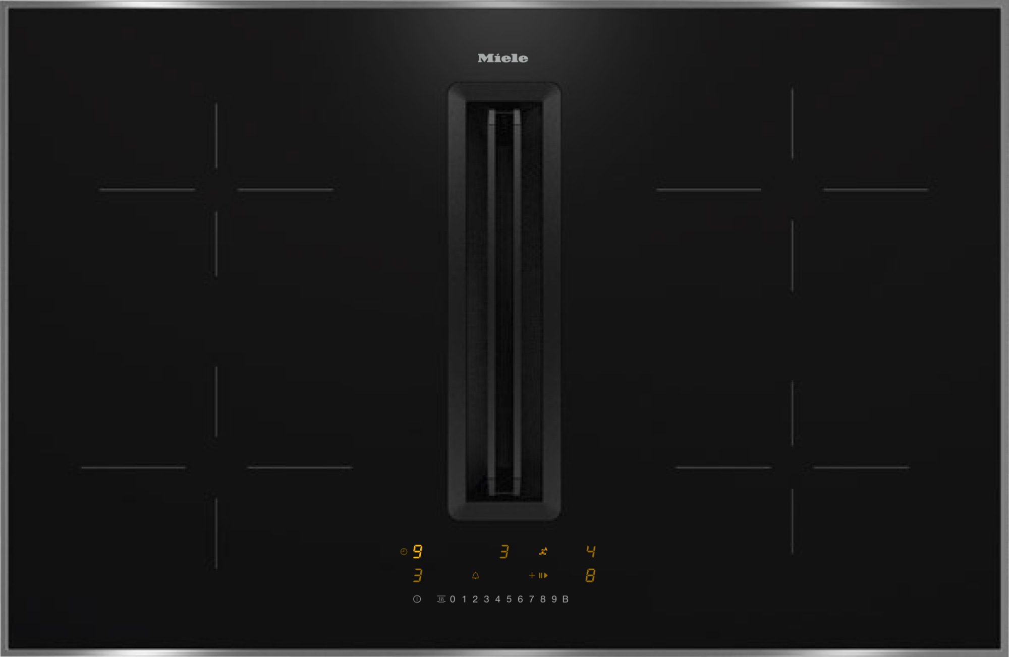 Варочная панель индукционная с вытяжкой  Miele KMDA 7272 U FR (фильтр)