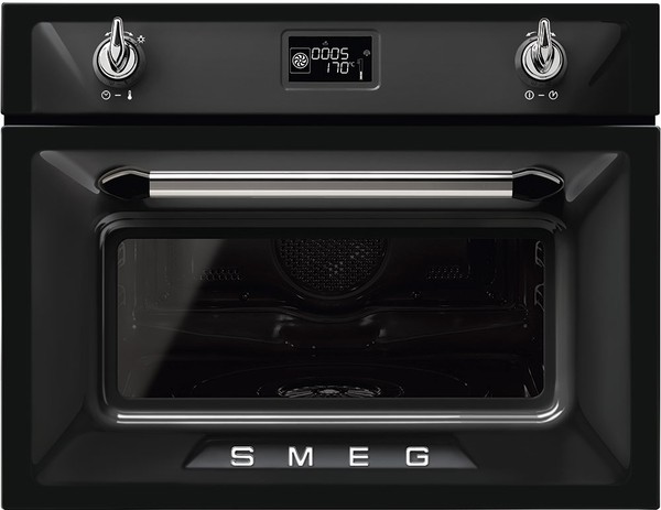 Компактный духовой шкаф с пароваркой Smeg SF4920VCN1