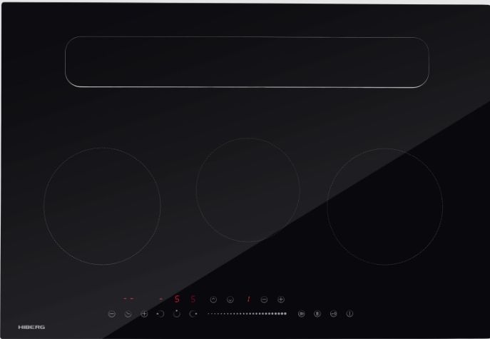 Индукционная варочная панель с вытяжкой Hiberg i7-VM7 B