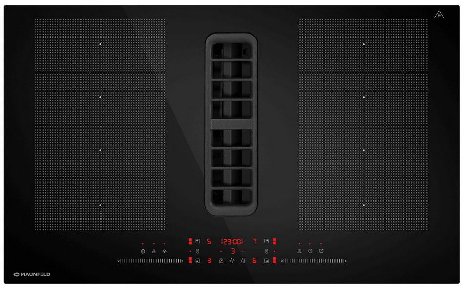 Варочная панель с вытяжкой MAUNFELD MIHC834SF2BK