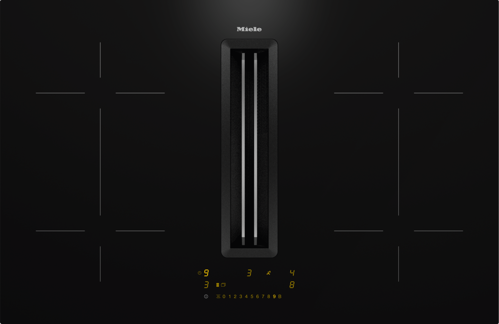 Варочная панель индукционная с вытяжкой Miele KMDA 7473 U FL (фильтр)