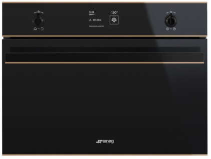 Компактный духовой шкаф с пароваркой Smeg SF4603VCNR