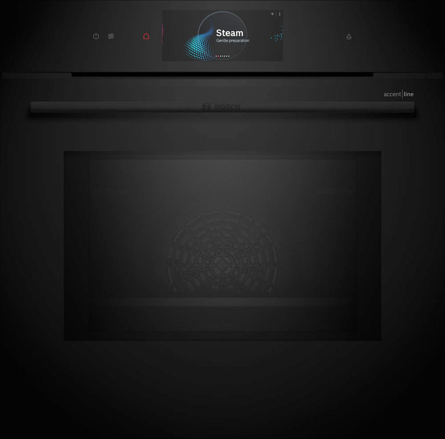 Духовой шкаф  с свч и пароваркой BOSCH HNG978NB1