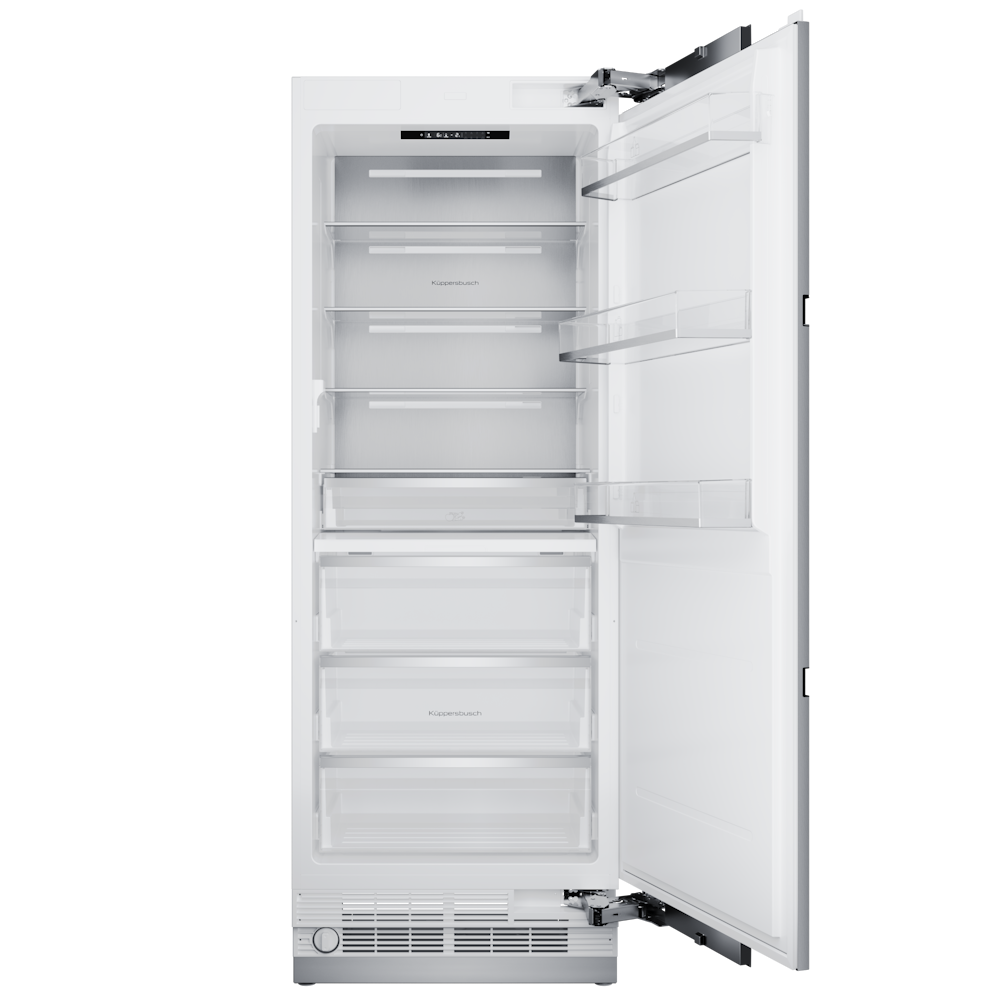 Встраиваемая холодильная камера Kuppersbusch FKFX 9800.0i-E с дверью из нержавеющей стали