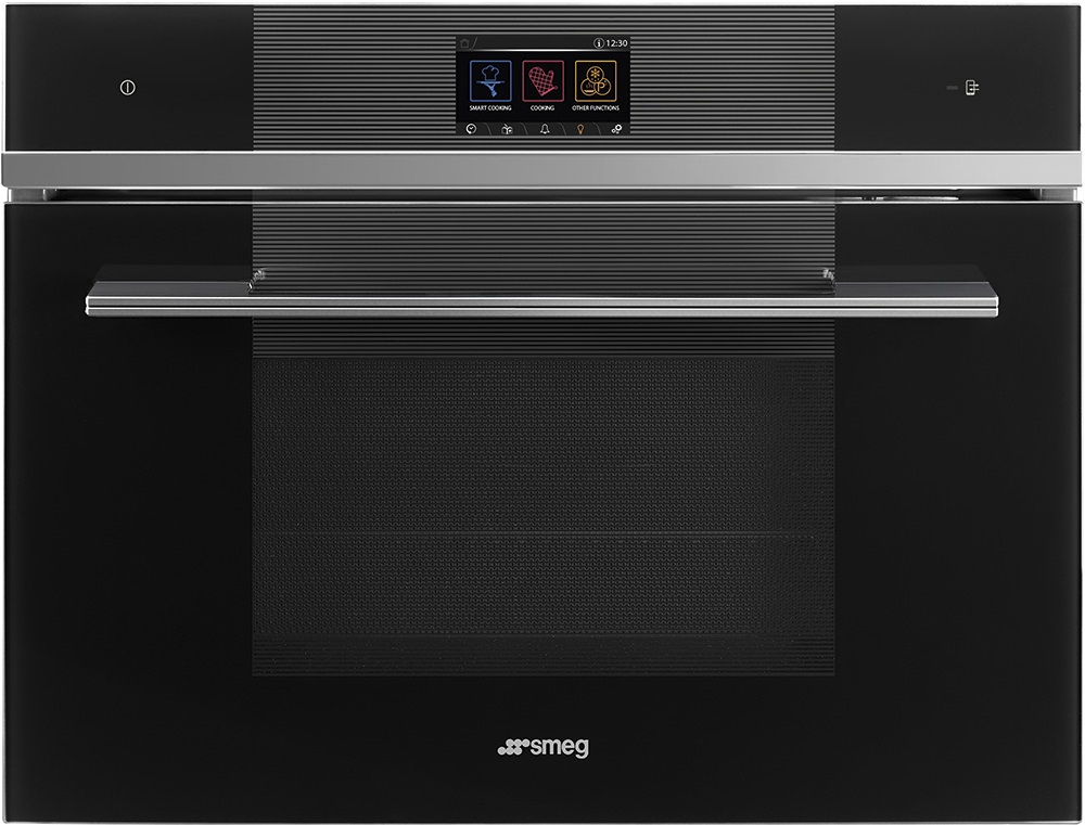 Компактный духовой шкаф с пароваркой Smeg SF4104WVCPN