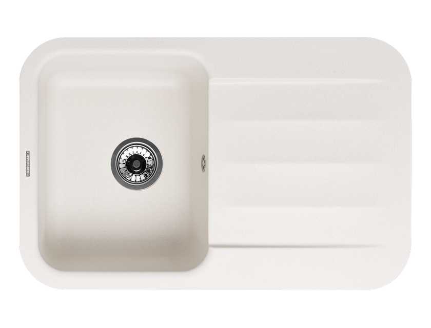 Мойка Kuppersberg LIRA 1B1D WHITE ALABASTER