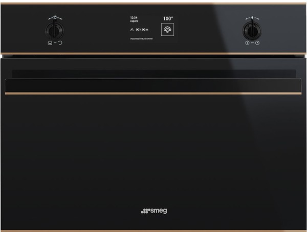 Компактный духовой шкаф с пароваркой Smeg SF4603VCNR1