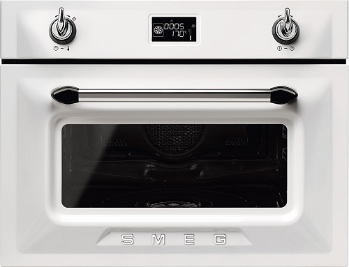 Компактный духовой шкаф с пароваркой Smeg SF4920VCB1