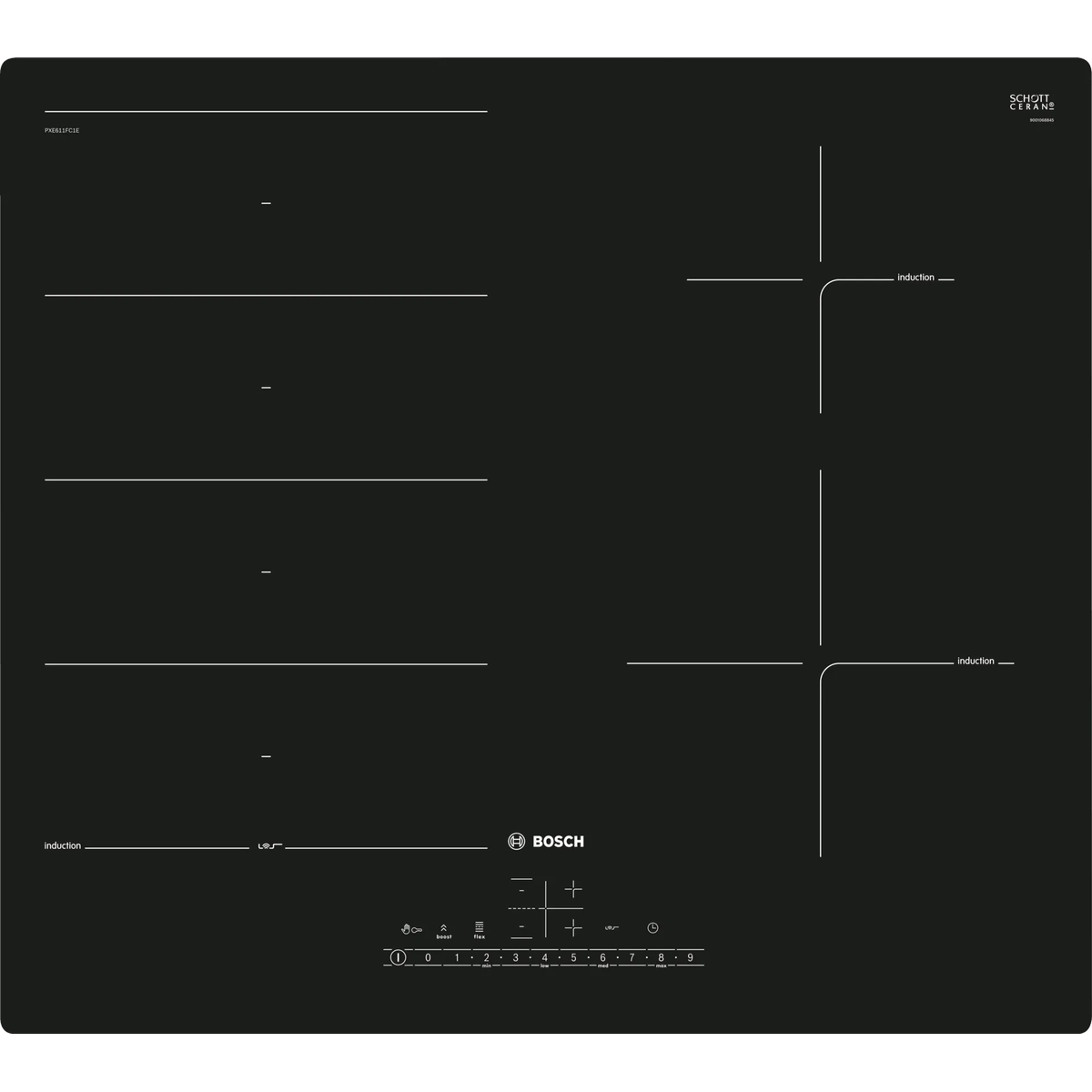 Индукционная варочная панель Bosch PXE611FC5Z