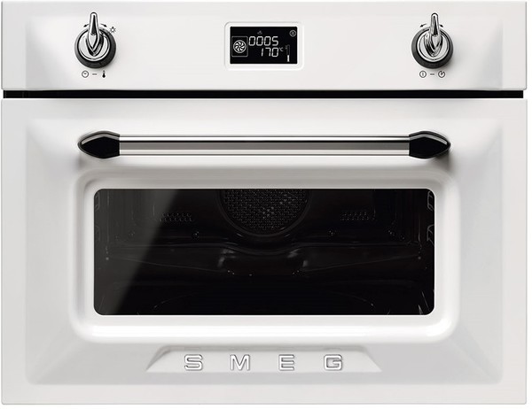 Компактный духовой шкаф с СВЧ Smeg SF4920MCB1