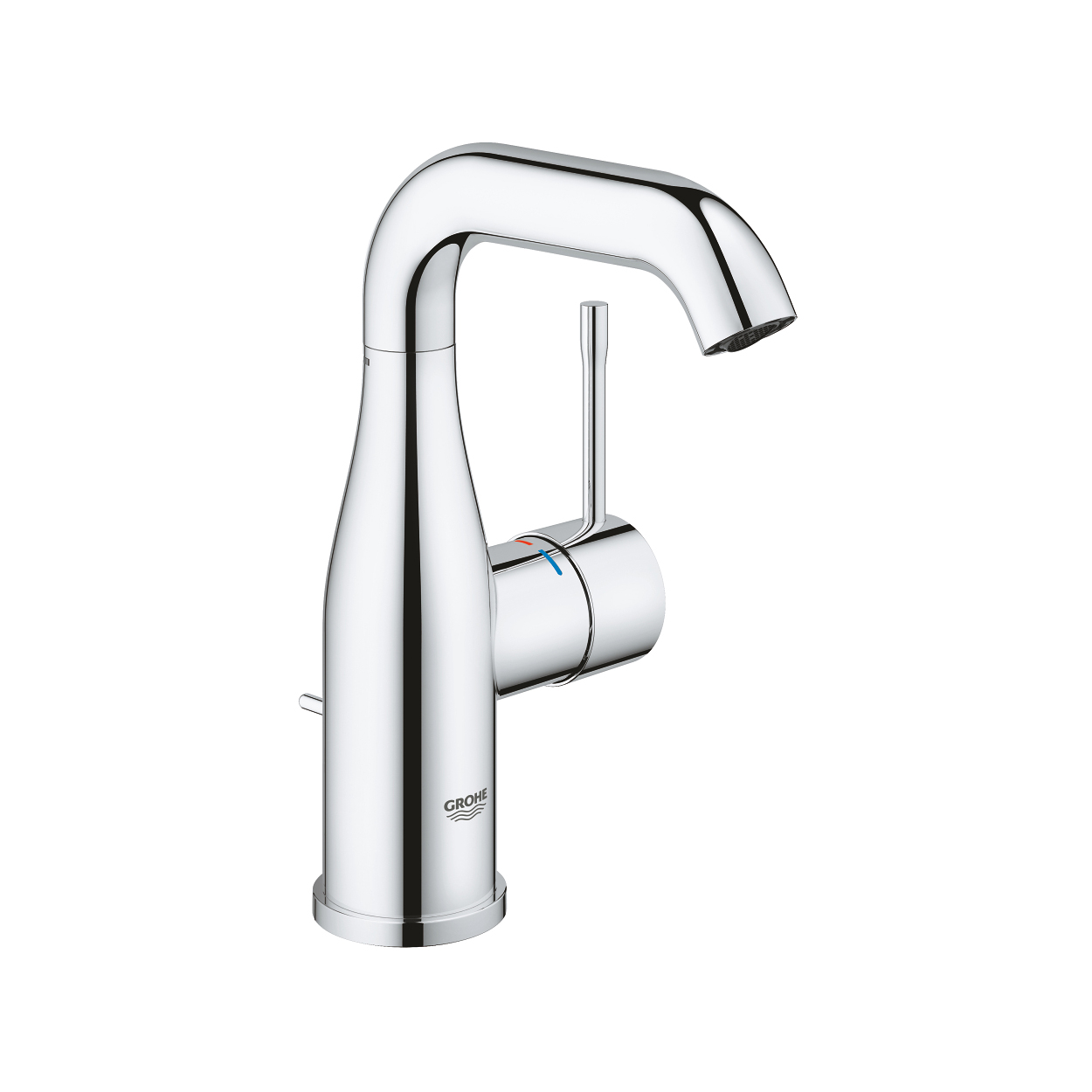 Смеситель для раковины, однорычажный, с донным клапаном, M-Size, Grohe, (24173001)