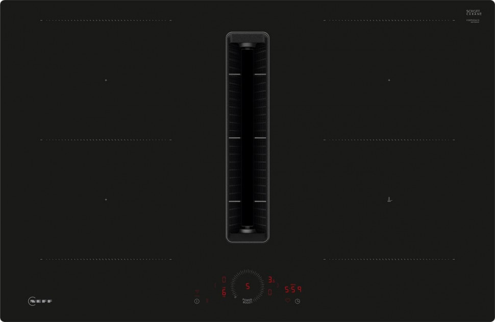 Индукционная варочная панель с вытяжкой Neff V58PHQ4C0