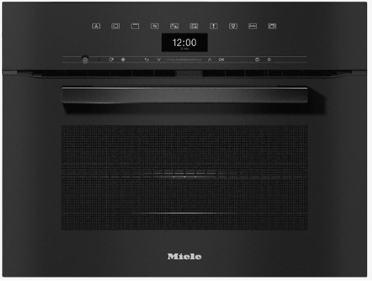 Компактный духовой шкаф с СВЧ Miele H7240BM OBSW