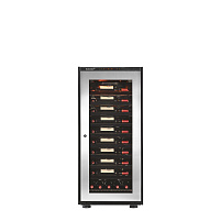 Винный шкаф EuroCave V-INSP-M Стеклянная дверь в раме Inox , Кол-во ½ поддона, шт.: 1, Кол-во выдвижных ящиков, шт.: 1, Ящики черный глянец, Монотемпературный