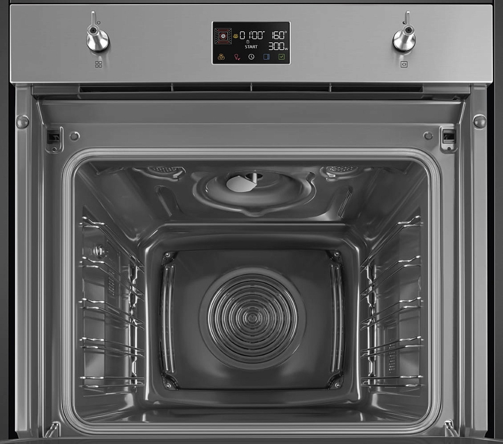 Электрический духовой шкаф с свч SMEG SO6302M2X по цене - 279 990 руб ...