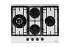Газовая варочная панель DeLonghi Gabriella 6GW BB