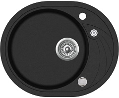 Мойка кухонная Teka Clave 45 S-TQ чёрный металлик