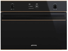 Компактный духовой шкаф с пароваркой Smeg SF4603VCNR