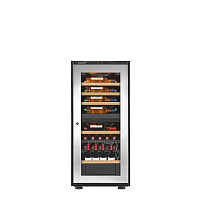 Винный шкаф EuroCave D-INSP-M Стеклянная дверь в раме Inox , Кол-во ½ поддона, шт.: 1, Кол-во выдвижных ящиков, шт.: 1, Ящики светлое дерево, Двухтемпературный