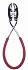 Щипцы Bugatti для салата MOLLA KISS Red 43-7003C3U
