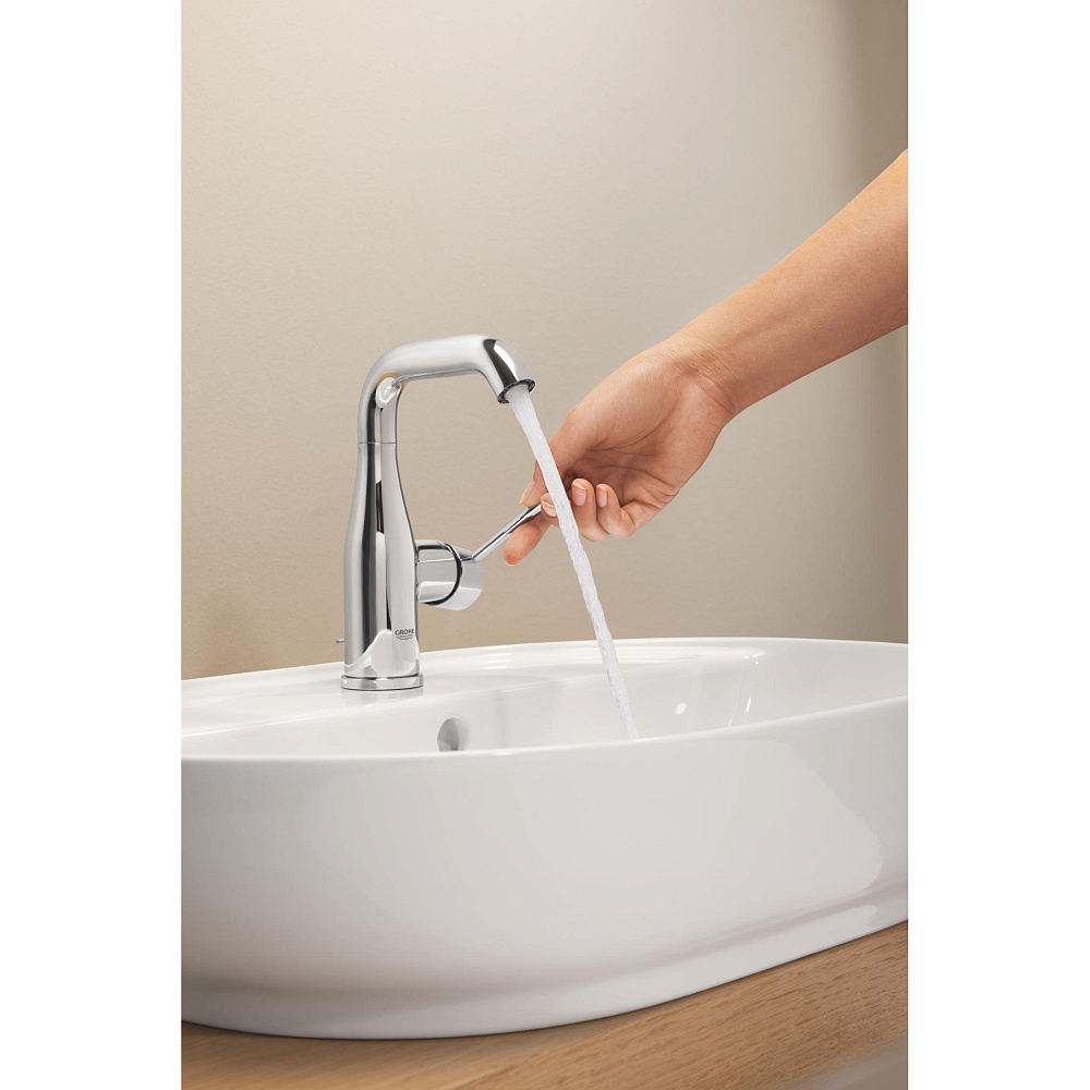 Смеситель для раковины, однорычажный, с донным клапаном, M-Size, Grohe, (24173001)