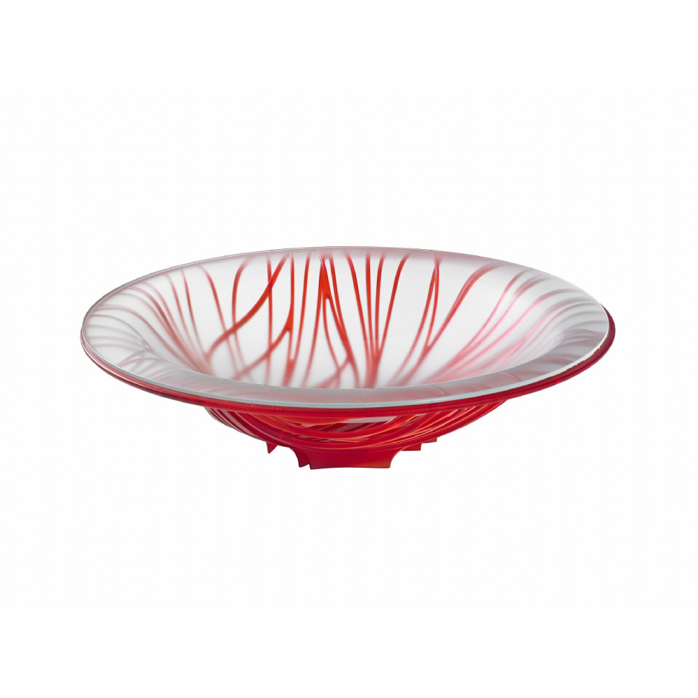 Ваза Bugatti для фруктов FLORA Red 21-FLORA3F